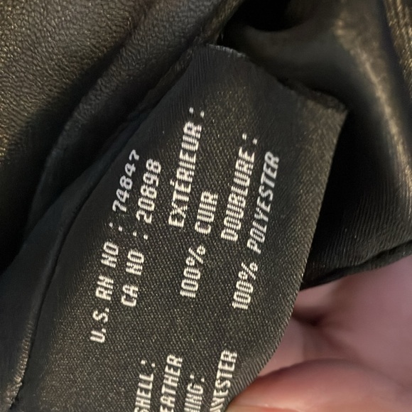 MARC New York petite, women’s, black, medium weight 100% leather jacket. PM - Picture 3 of 13